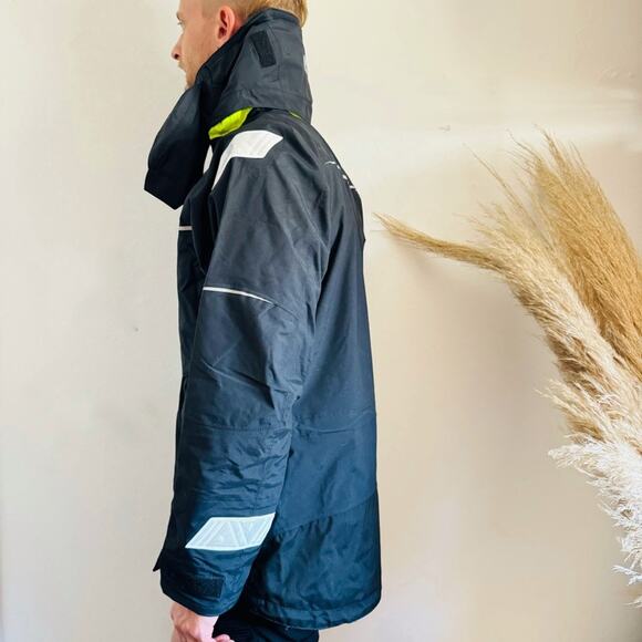 NEW Henri Lloyd $995 Black Transocean Jacket Waterproof Rain Sailing Coat S - Picture 13 of 15
